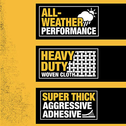 DEWALT Ultra Tough Duct Tape, 1.88 in x 30 yd, Heavy Duty, Ultra Strong, Aggressive Adhesive, All-Weather, 2 Rolls, Black - size: 30-Yard Roll, style: 2-Pack