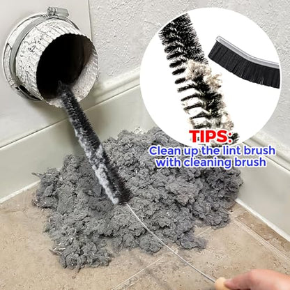 Holikme 3 Pack Dryer Vent Cleaner Kit Clothes Dryer Lint Brush Vent Trap Cleaner Home Essentials Crevice Gap Cleaning Tool Brush - size: 3Pack