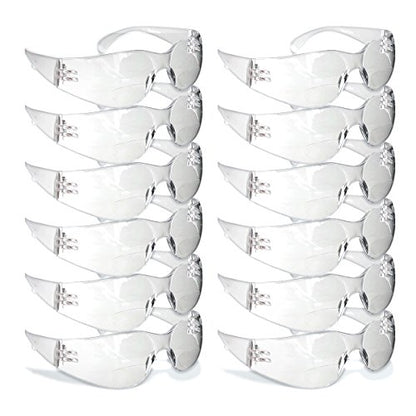 RUGGED BLUE - Bifocal Safety Glasses | Ansi Z87.1 Certified | Safety Glasses With Readers 2.5 | Scratch-Resistant Lenses | Impact-Resistant Eye Protection | Reading Goggles | 12 Pack - Clear Lens - color: 12 Pair, size: 2.5 Diopter