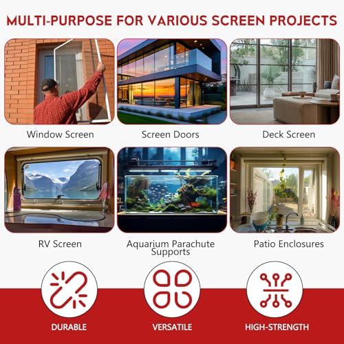 Screen Roller Tool Set with Spline Removal Hook, 2pcs Window Screen Roller for Screen Installation Repair Replacement, Durable Screen Spline Tool Kit for Window Sliding Door Patio RV