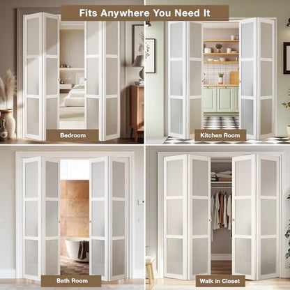 Bifold Door Hardware Kit, 36-Inch Bi-fold Closet Door Track Kit Bifold Closet Door Hardware Kit Folding Door Hardware Repair Replacement Tool Kit - size: 36 Inch Track