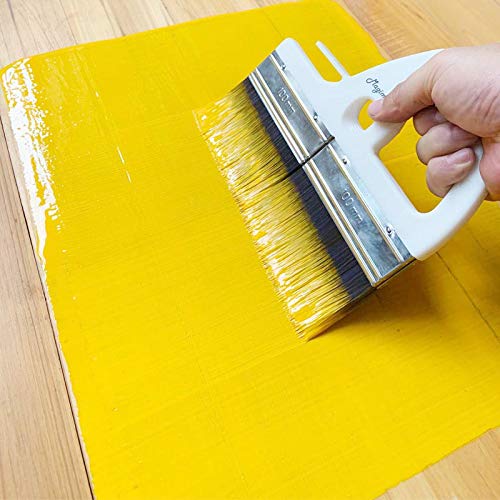 Magimate 8 Inch Large Paint Brush, Flat Wide Varnish Brush for Acrylic Painting, Wallpaper Glue, Furniture, Fence Stain & Art Gesso - Soft Poly Paddle