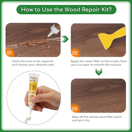 Wood Furniture Repair Kit, 24 Colors Wood Touch up Filler, Repair Scratch, Cracks, Stains, Discoloration for Wood Furniture - Comprehensive Series - color: Comprehensive Series