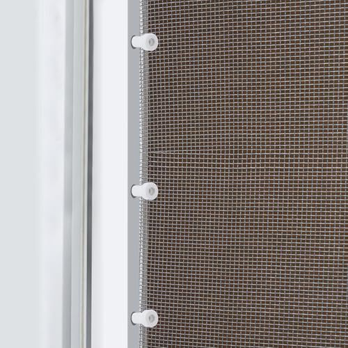 30 Pack Window Screen Plunger Latches with Caps-5/32" x 1-1/2" Aluminum Alloy Window Screen Retainer Pins-Replacement Window Screen Clips for Securing Window Screens - color: 30 Pcs