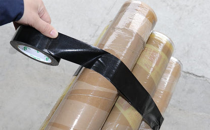 2 Pack Duct Tape Heavy Duty,9 Mil Thickness,1.5 Inches x 30 Yards,Strong Industrial Strength,Flexible,No Residue,Waterproof and Tear by Hand,Multi-Use for Indoor & Outdoor Repairs(Black) (Black) - color: Black