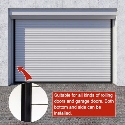 DGSL Universal Garage Door Seals Bottom Rubber, Garage Door Rubber Seal Strip Replacement, Weatherproofing Garage Door Weather Stripping with Nails (50 Feet) - size: 50 Feet