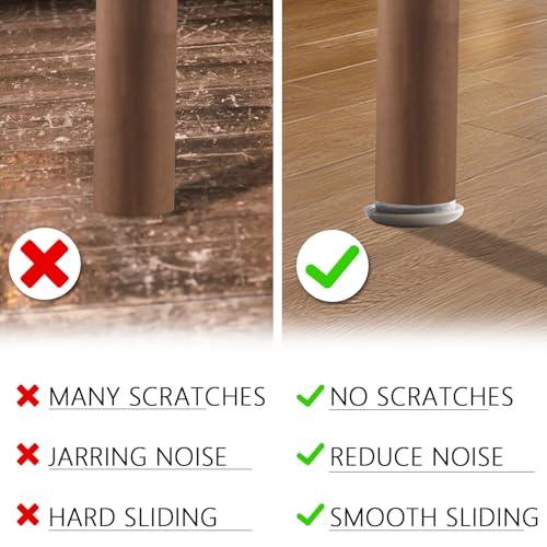 1 Inch Self-Stick Furniture Sliders, Kayzn 24 PCS Furniture Sliders for Carpet, Chair Sliders for Carpet - Easily Glide Any Items & Protect The Floor! - size: 1 inch