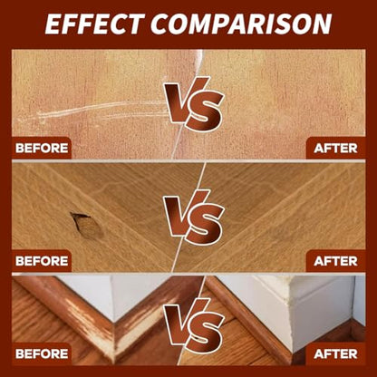 Paint Fix Marker Pen, Paint Fix Filler Pen for Wood Floor Home Touch Up, Wood Furniture Scratch Repair Touch Up Pen, Recolour Marker for Hides Nicks Paint-Fix Stains, Scratches