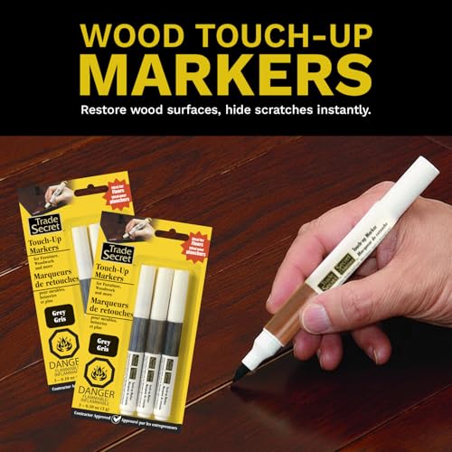 Trio Touch-Up Furniture Repair Markers (Grey Trends), Covers Nicks and Scratches, Floors, Cabinets, Tables - color: Grey