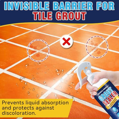 Grout Sealer, Waterproof Granite Sealer Spray, Long Lasting Clear Grout Sealant for Tile Grout, Marble, Granite, Limestone, Indoor & Outdoor - size: 6.76fl.oz