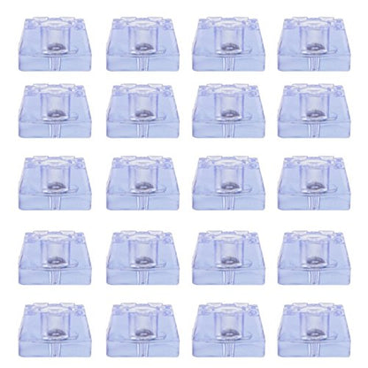 20 PCS Silicone Square Furniture Pads,Non Slip Non Skid Furniture Feet for Table,Desk,Chair,Sofa Leg,Noise Canceling Heavy Duty Furniture Sliders,Furniture Cups to Protect Hardwood Floors (24x14mm) - size: 24x14mm