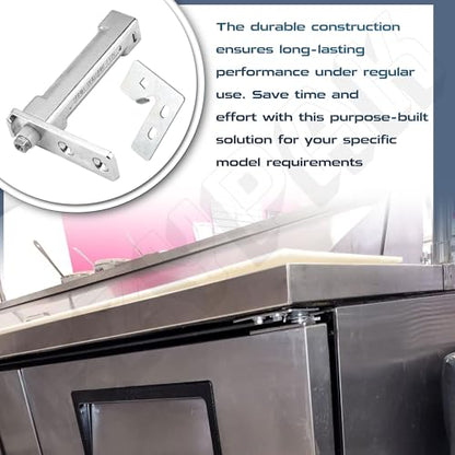 Refrigerator Door Hinge Cartridge Kit - Fits 870837 Right - Heavy Duty Metal Replacement Parts with Complete Matching Screws - Easy Install Hinge Doctor Solution
