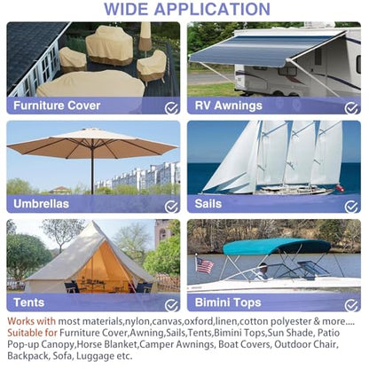 Gheeidau Canvas Repair Patch 9×11 Inch 3Pcs Waterproof Self-Adhesive Fabric Repair Patch for Tents,Boat Cover,Pop Up Canopy,Patio,Bags,Car Seats,Sofas,Furniture Cover (Beige) - color: Beige, size: 9"×11"×3PCS