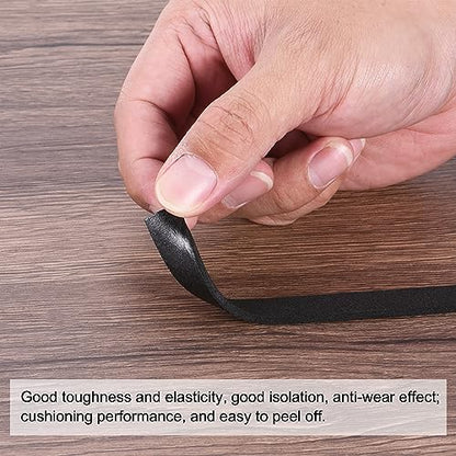 PATIKIL 5m/16.4ft Sealing Foam Tape, 2 Rolls 5mm Wide 2mm Thick Single Sided Weather Stripping Door Seal Strip for Window Door Insulation, Black - size: 5mx5mmx2mm