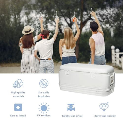 Replacement Parts Kit for Igloo Coolers - Plastic Hinges, Latches, Screws, Threaded Drain Plug and Triple-Snap Drain Plug,Compatible with Igloo Cooler