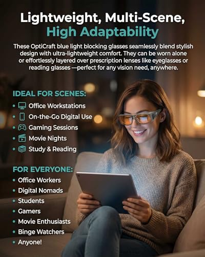 Blue Light Blocking Glasses Wear Over Prescription to Reduce Eye Strain, Lightweight Wraparound Design, Amber-Tint Lenses Block UV400 & 380-500nm Rays, Enhancing Gaming Focus, Better Sleep - color: A02 Grey Frame / Orange Lens