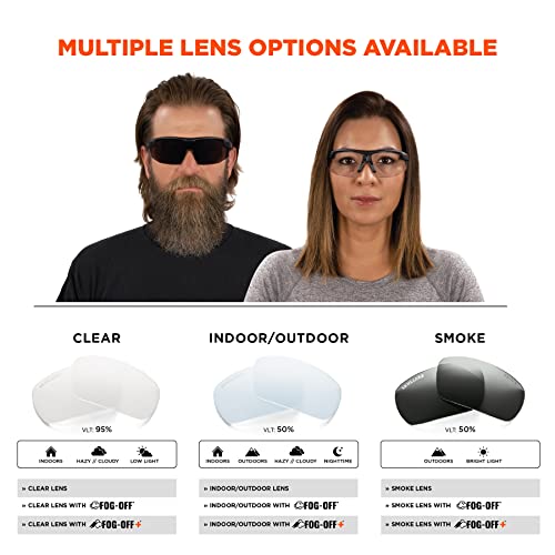 Ergodyne Skullerz SKOLL Anti Scratch Safety Glasses, Anti-Fog, ANSI z87.1 - color: In/Outdoor Lens