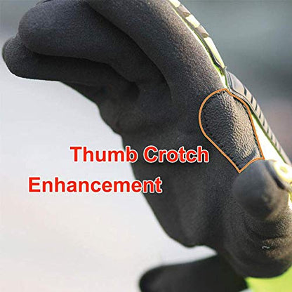 Anti-Vibration Heavy Duty Safety Work Gloves,Cut Resistant Safety Anti Impact Gloves,Excellent Grip. - size: X-Large (Pack of 1)