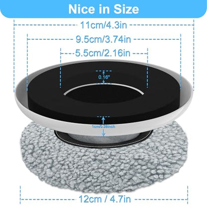 New Upgrade Furniture Movers Sliders, 4+4 Pack 4.3" Multi-Surface Furniture Sliders with Groove Design, Round 4PCS Moving Pads and 4 Hardwood Socks, Protect Floor and Easily Move Furniture - size: 4.3in Round 4+4Pack
