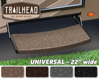 Prest-O-Fit 2-0220 Trailhead Universal RV Step Rug 22 in. Wide - Buckskin Brown - color: Buckskin Brown