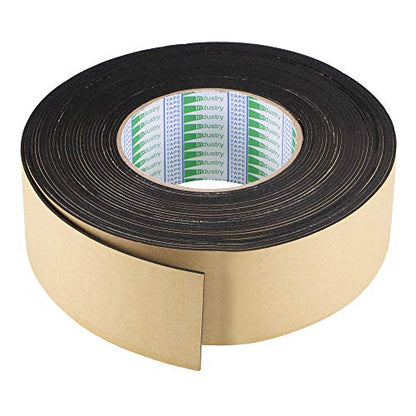 uxcell Sealing Foam Tape 50mm Wide 1.5mm Thick 10m/32.8ft Long, EVA Self Adhesive Weather Strip for Window Door Insulation - size: 50mmx1.5mmx10m