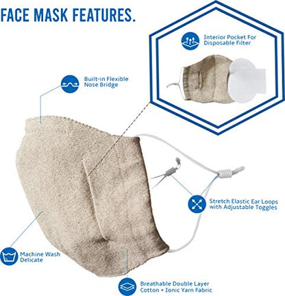 Wembley Adjustable and Washable Face Mask for Adults and Kids - color: Olive, size: 1 Count (Pack of 1)