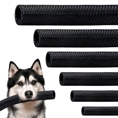 Split Braided Sleeve Cable Management Wire Loom Cord Covers for High-Temperature Automotive Harness and Home Cable Management, 25ft - 1/2 inch Self-Wraping Tubing Cord Protector - size: 1/2"-25 Feet