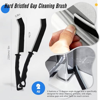 15Pcs Crevice Cleaning Brush Groove Gap Hard Bristle Cleaning Tool Small Clean Brush for Cleaning Sink Toilet Kitchen Door Window Track Cup Teapot
