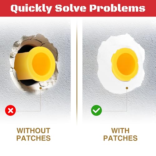 Drywall Anchor Repair Kit,Loose Wall Anchor Fix Patches,Ideal for Drywall and Masonry,Only Wet Can Fix Wall Hole Fast,20 Patches with Anchors and Screws Included.