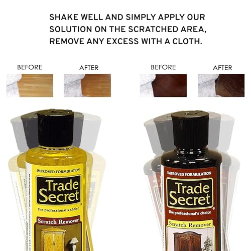 Trade Secret Scratch Concealer for Real Wood Furniture and Floor Cover Nicks and Scratches on Wood Surfaces, Hides Minor Defects (Light and Dark) - color: Light and Dark
