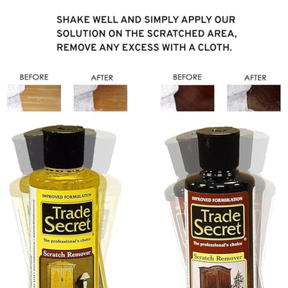 Trade Secret Scratch Concealer for Real Wood Furniture and Floor Cover Nicks and Scratches on Wood Surfaces, Hides Minor Defects (Light and Dark) - color: Light and Dark