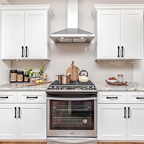 9BUILD 6 Pack 3.75 Inch Kitchen Cabinet Handles - Oil Rubbed Bronze Pulls Hardware for Cabinets and Cupboards - color: Oil Rubbed Bronze, size: 3.75"/96MM Hole Center, style: 6 Pack