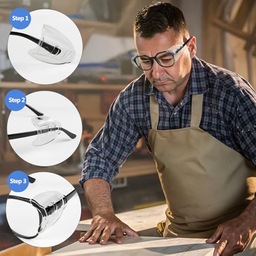 2/4/6/10 Pairs Glasses Side Shields For Eyeglasses,Side Shields For Prescription Glasses