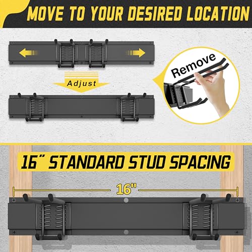 klasit Garage Wall Organizer,21Pack Carries 1200 lbs,Garden Tool Organizer 99in With Large Storage Space,Easy Assembly, Sturdy Design,for Efficient Tool Storage Garage Organization - size: 99"21pack