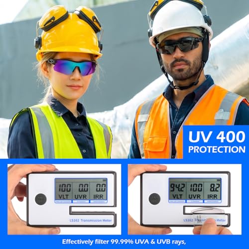 OXG 6 Pack Safety Glasses for Men Women, ANSI Z87.1 Work Glasses Anti Scratch Protective Eyewear with UV400 Protection - color: Clear