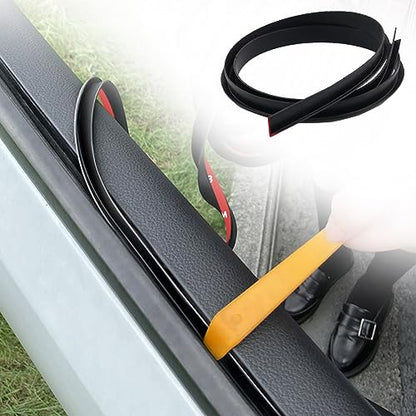 Car Door and Window Rubber Seal Strip - Universal Self-Adhesive Weather Stripping for Auto (13.2FT/4M, V-Type)