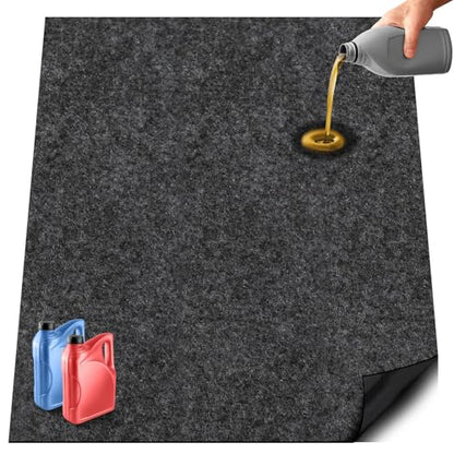60 X 72 Inch Garage Floor Mat Under Car,Oil Spill Mat,Premium Maintenance mat,Waterproof Rubber Backing Layer Protects Garage Floor Surface - size: GFM-60x72IN