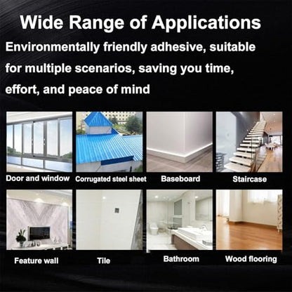9900 Sealant Waterproof,Outdoor Silicone Sealant, Permanently Repairs Roof & Wall Cracks, Waterproof, Heat & Stretch-Resistant, Tough & Tear-Proof for Exteriors,16.9 fl oz (Transparent)
