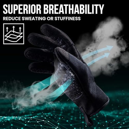 TAILI Level 3 Needle, Level 5 Puncture Resistant Work Gloves for Gardening, Touchscreen, Breathable, Grip Enhanced A7 Cut Resistant Safety Gloves, Black, Medium (M), 1 Pair - color: Medium, Black