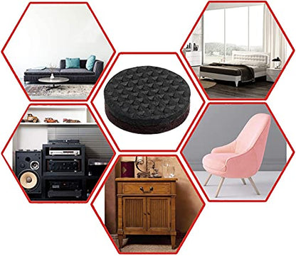 Yelanon Non Slip Furniture Pads -24pcs 2" Grippers Hardwood Floors Non Skid for Furniture Legs,Self Adhesive Rubber Furniture Feet Anti Slide Furniture Floors Protectors for Keep Couch Stoppers - size: 24pcs 2" Round
