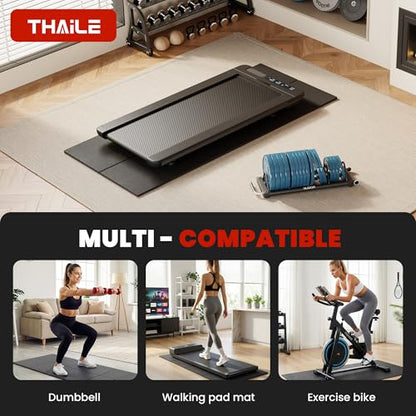 Walking Pad Mat Treadmill Mat for Carpet Floors,55x24 Hardwood Floor Protection, Mats for Under Walking pad/Treadmill/Bike/Exercise Equipment on Carpets, Noise Shock Absorption, Stationary - size: 55"l X 23.6"w X 0.24"th