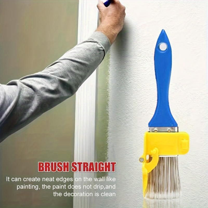 Edge Painting Tool Set with Color Separation Guide Plastic Handle Trimmer for Precise Latex Paint on Picture Frames Walls, Blue - color: Blue