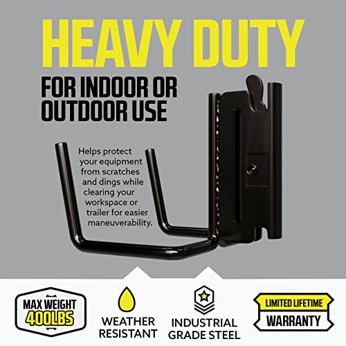 DC Cargo Mall Dual Arm Tool Hook Hanger E Track Accessories 3" Deep (4 Pack) - Garage Wall Mount, Truck, Enclosed Trailer, Storage ETrack System - size: 4 Pack