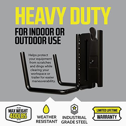 DC Cargo Mall Dual Arm Tool Hook Hanger E Track Accessories 3" Deep (10 Pack) - Garage Wall Mount, Truck, Enclosed Trailer, Storage ETrack System - size: 10 Pack