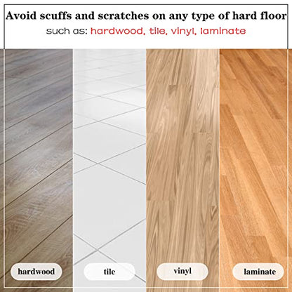 Furniture Sliders 8 Pcs 4 Inch Square Felt Furniture Slider Reusable Heavy Duty Furniture Sliders for Hardwood Floors and Other Hard Surfaces - size: 4 inch Square