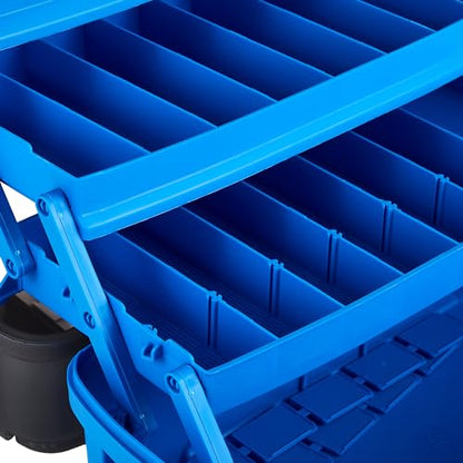 PLANO PLAMT6231 Fishing Equipment Tackle Bags & Boxes, Bright Blue/Black, One Size - color: Blue, style: Three-Tray