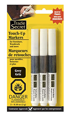 Trio Touch-Up Furniture Repair Markers (Grey Trends), Covers Nicks and Scratches, Floors, Cabinets, Tables - color: Grey