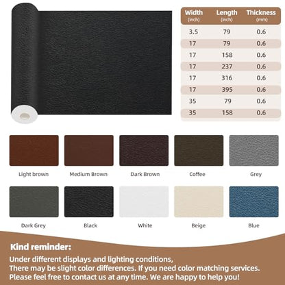 Shagoom Leather Repair Patch, Repair Patch Self Adhesive Waterproof, DIY Large Vinyl Patches for Couches, Furniture, Kitchen Cabinets, Wall （Beige, 3.5X79 Inch） - color: Beige, size: 3.5X79 inch