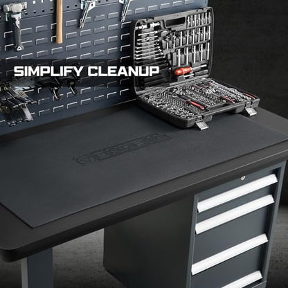 ONREVA Workbench Mat 24X48 Inches, EVA Work Mat, Protect Your Work Bench Top, Heavy Duty Pad for Tool Box Top, Table, Tool Station, Rolling Cabinet Cart Cover Liner Matt, 48"X24" 5mm Thick