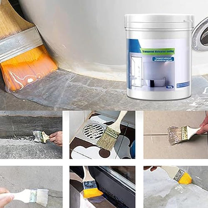 Transparent Waterproof Coating Agent, 100 Grams Super Strong Waterproof Anti-Leakage Agent, Invisible Waterproof Agent Transparent Leakage Protection Glue Repairing Leak Waterproof Adhesive (A) - color: A_100G